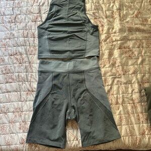 LAB Lululemon set Biker shorts Matching set